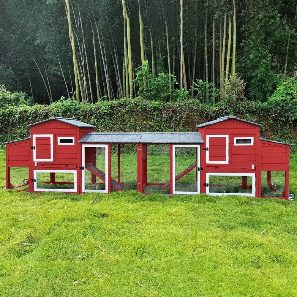 136" Chicken Coop with Wheels