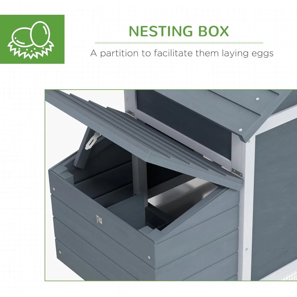 59" Small Wooden Chicken coop