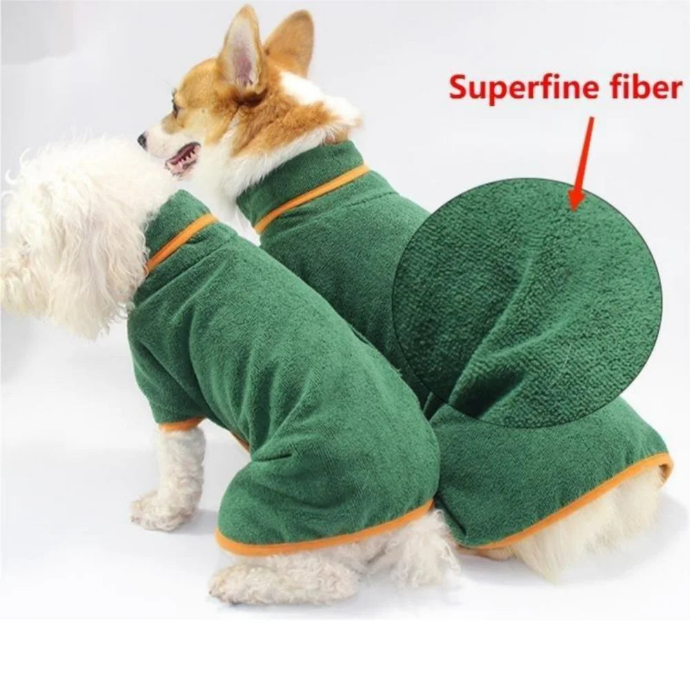 Dog Bathrobe Bath Towel Robe