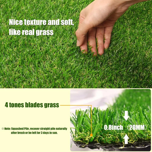 0.8 inch artificial grass