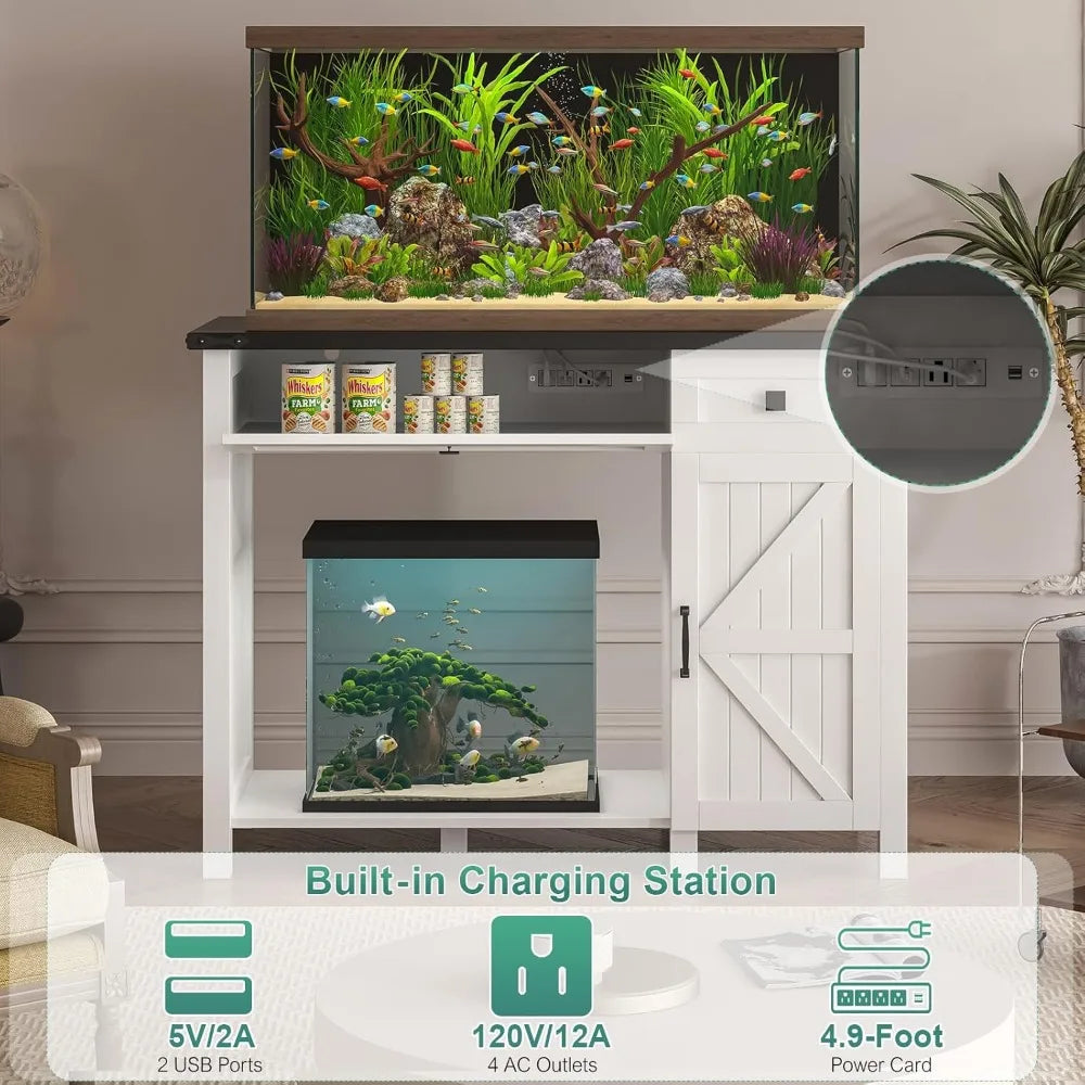 40 Gallon Aquarium Stand With Charging Station
