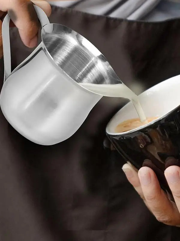 Stainless Steel Small Bell-Shaped Milk Frothing Pitcher