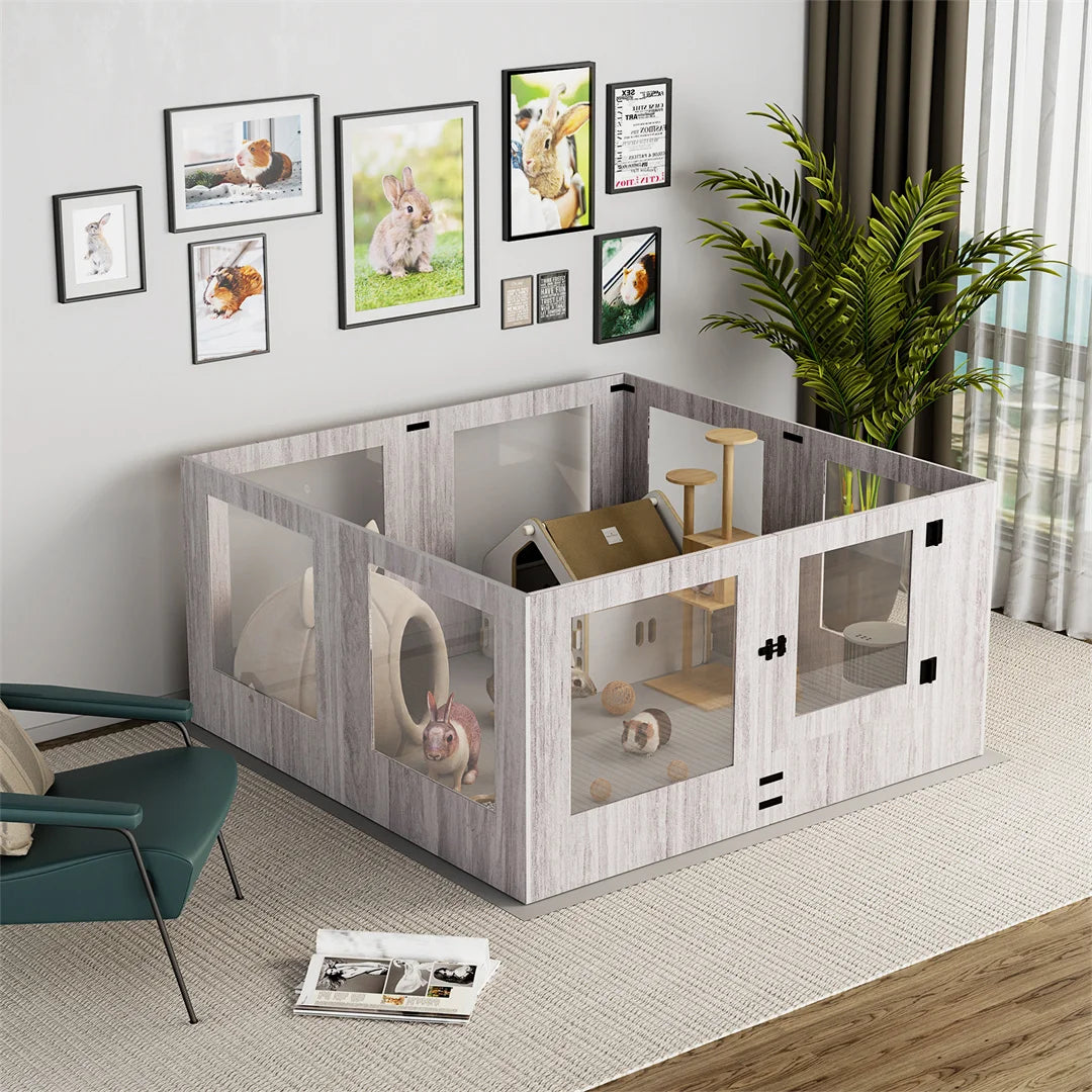 Tempered Glass Pet Whelping Box