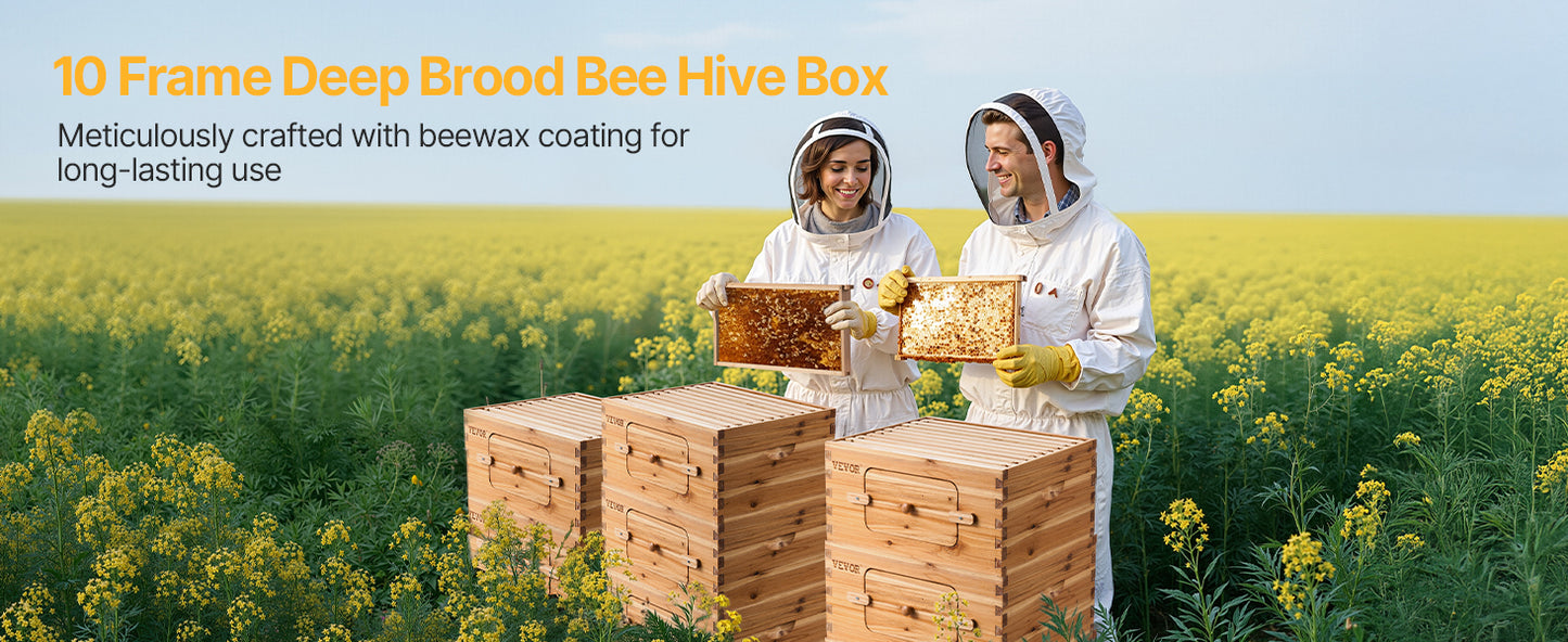 VEVOR Bee Hive Deep Box Starter Kit