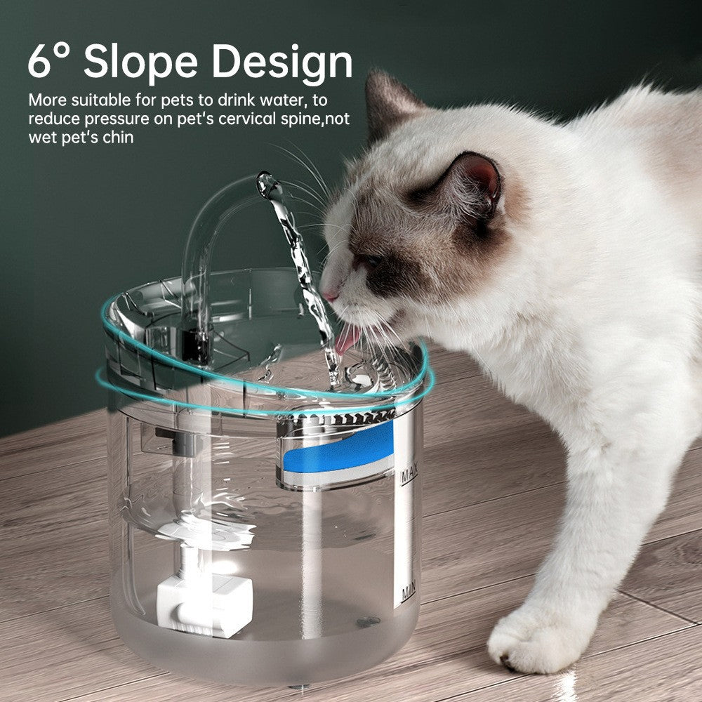 Auto Pet Water Fountain with Faucet