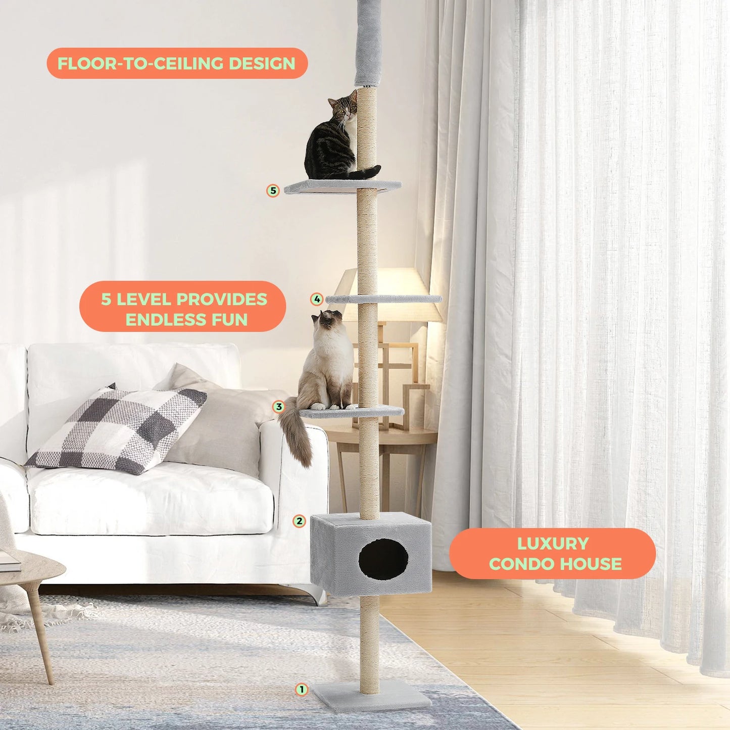 Cat Tree Condo Scratching Post