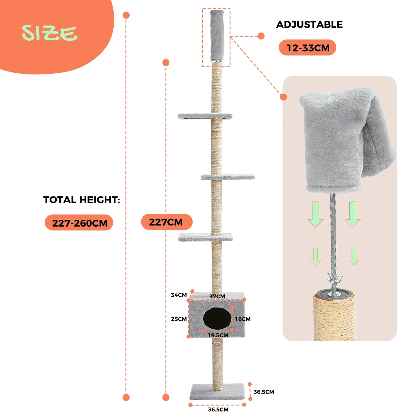 Cat Tree Condo Scratching Post