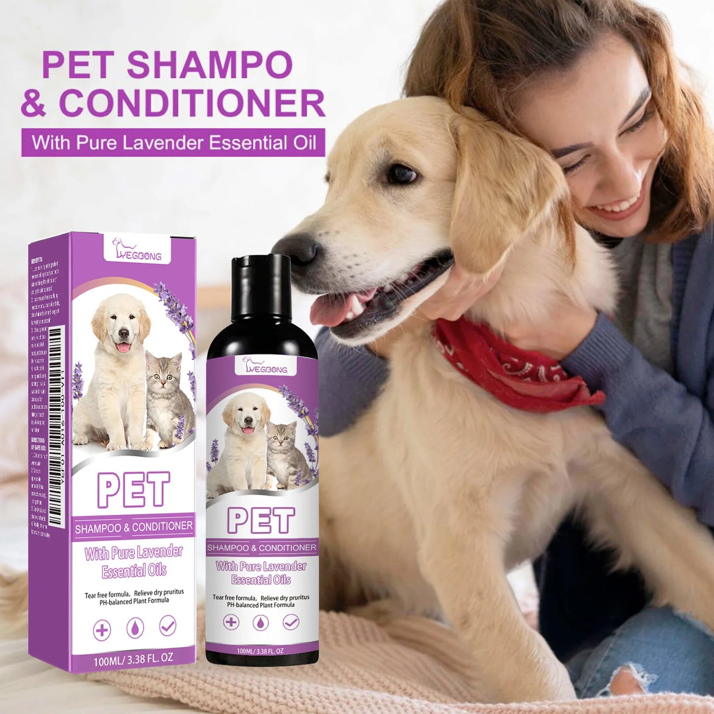 Yegbong 100ml Pet Shampoo Conditioner