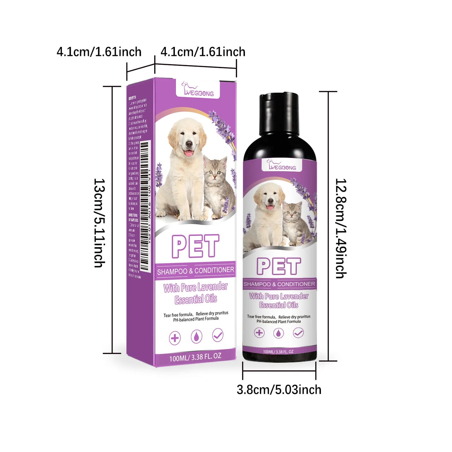 Yegbong 100ml Pet Shampoo Conditioner