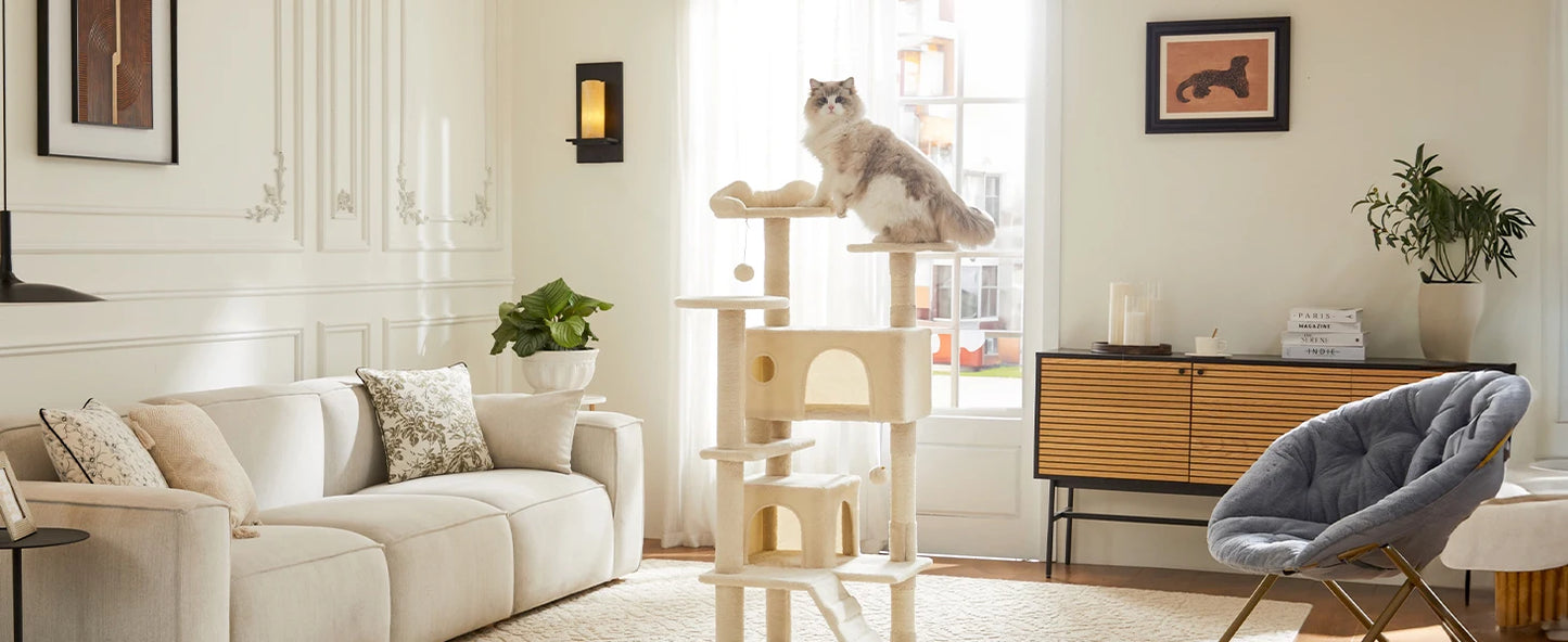 JHK 54in Tall Multi-Level Cat Tree Tower