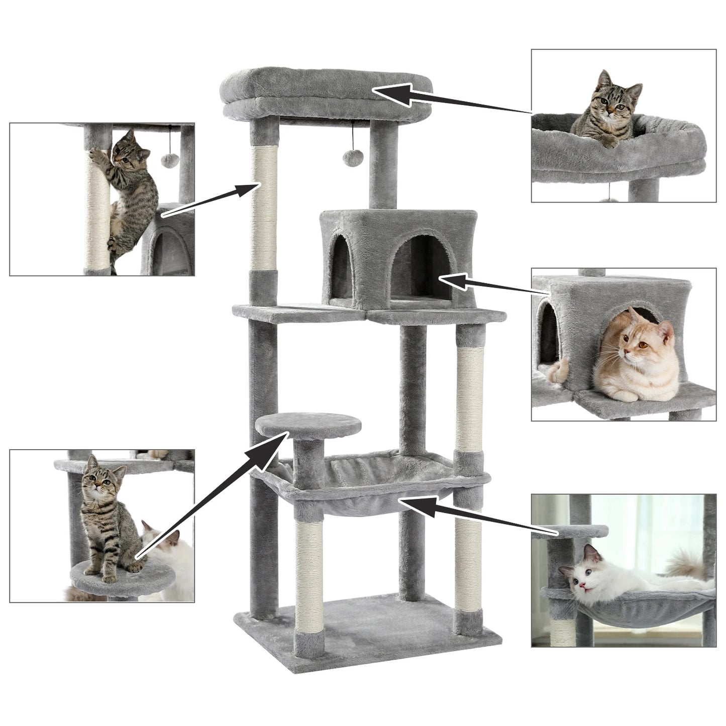 Pet Cat Tree House Condo