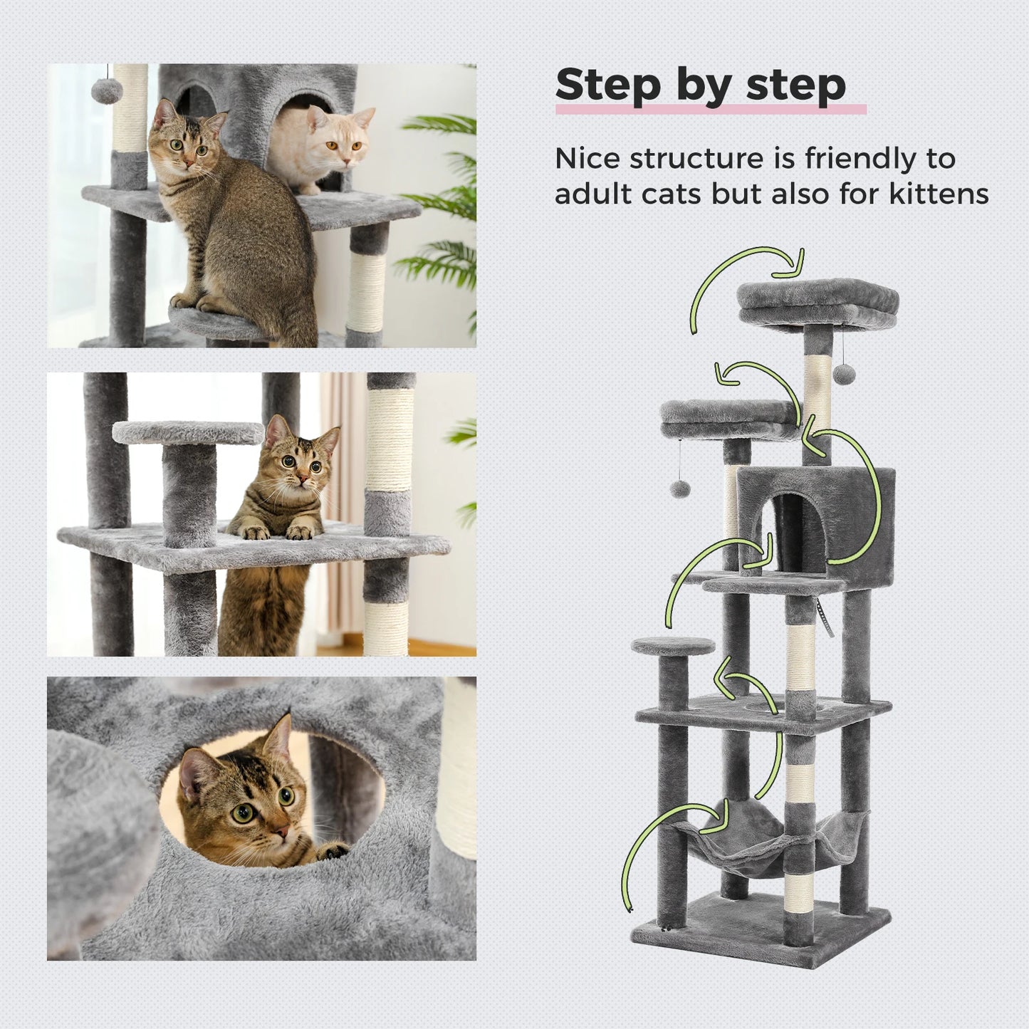 Pet Cat Tree House Condo