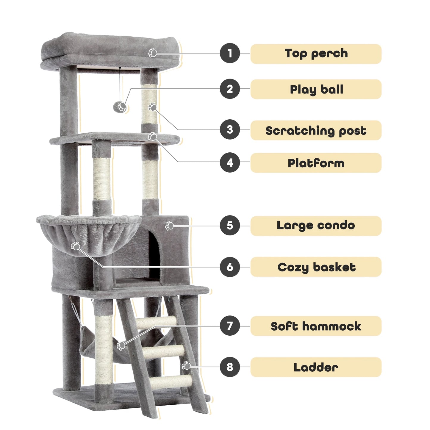 Pet Cat Tree House Condo