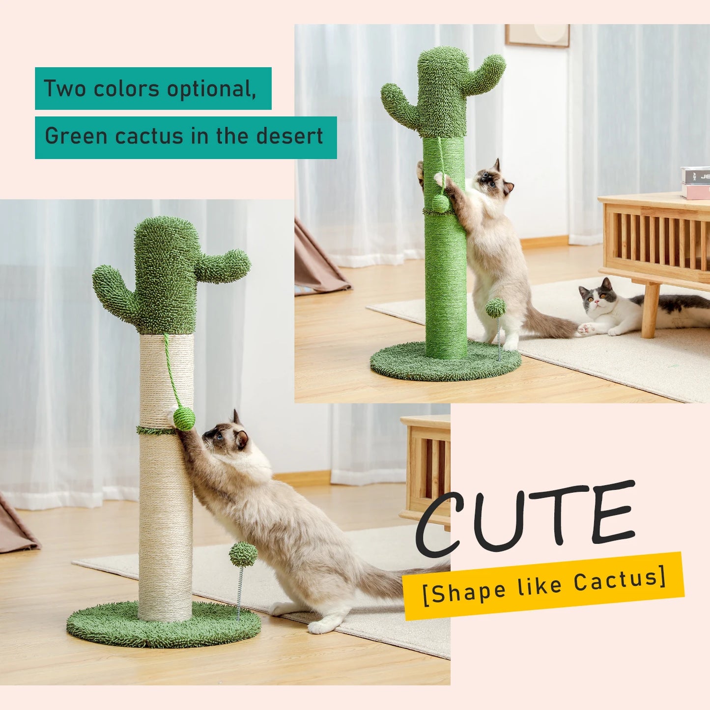 Cute Cactus Pet Cat Tree