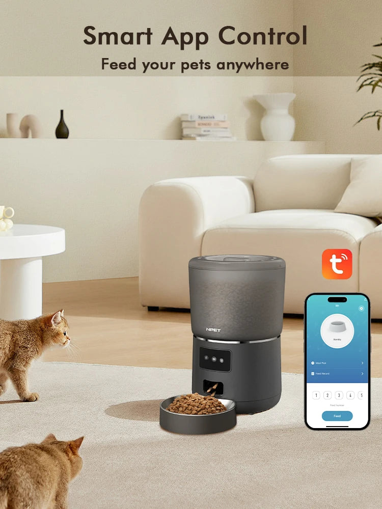 NPET 4L Automatic smart pet feeder