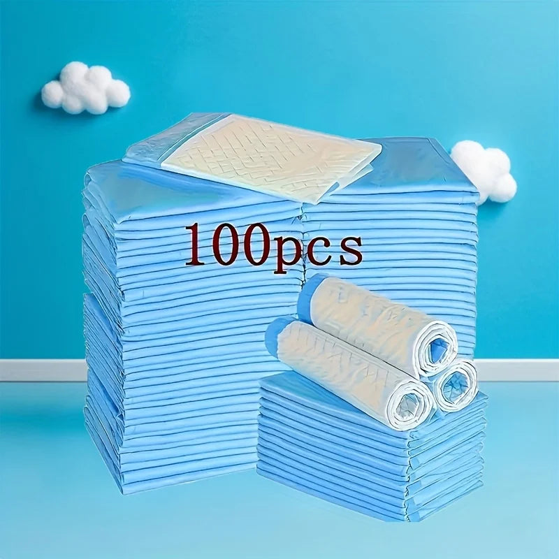 100Pcs Super Absorbent Disposable Pet Urine Pads