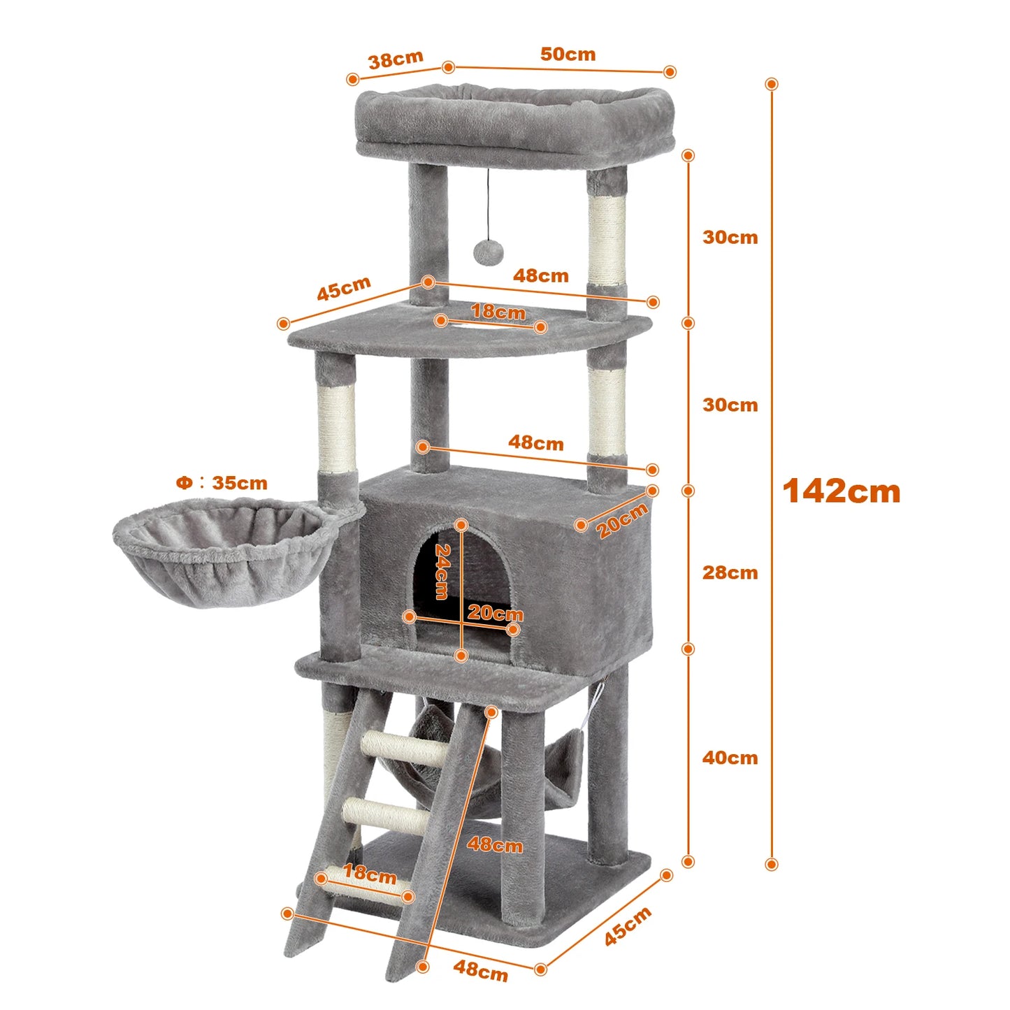 Pet Cat Tree House Condo