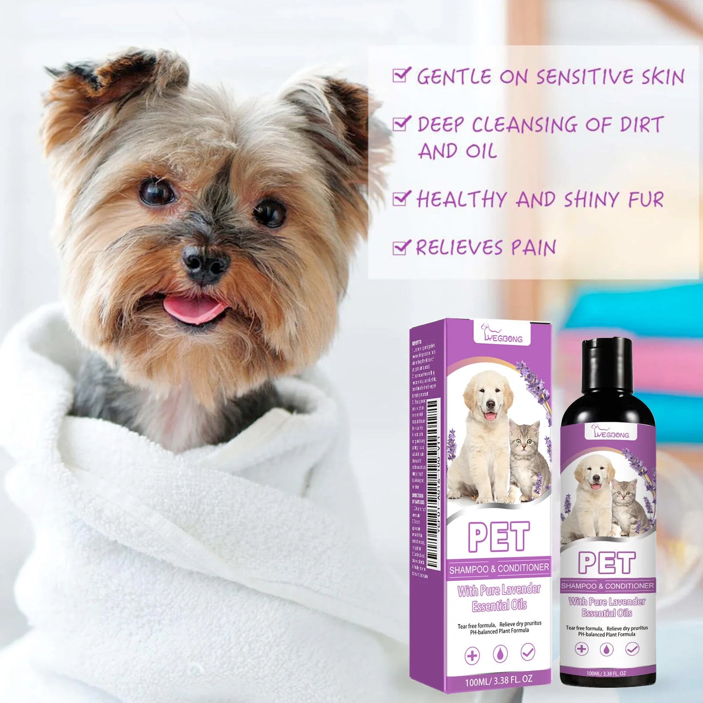 Yegbong 100ml Pet Shampoo Conditioner