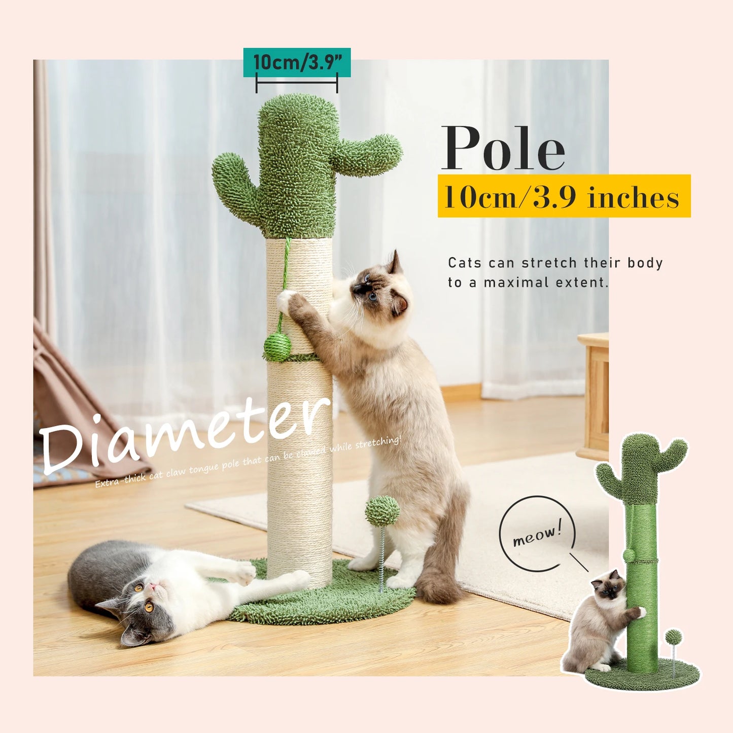 Cute Cactus Pet Cat Tree