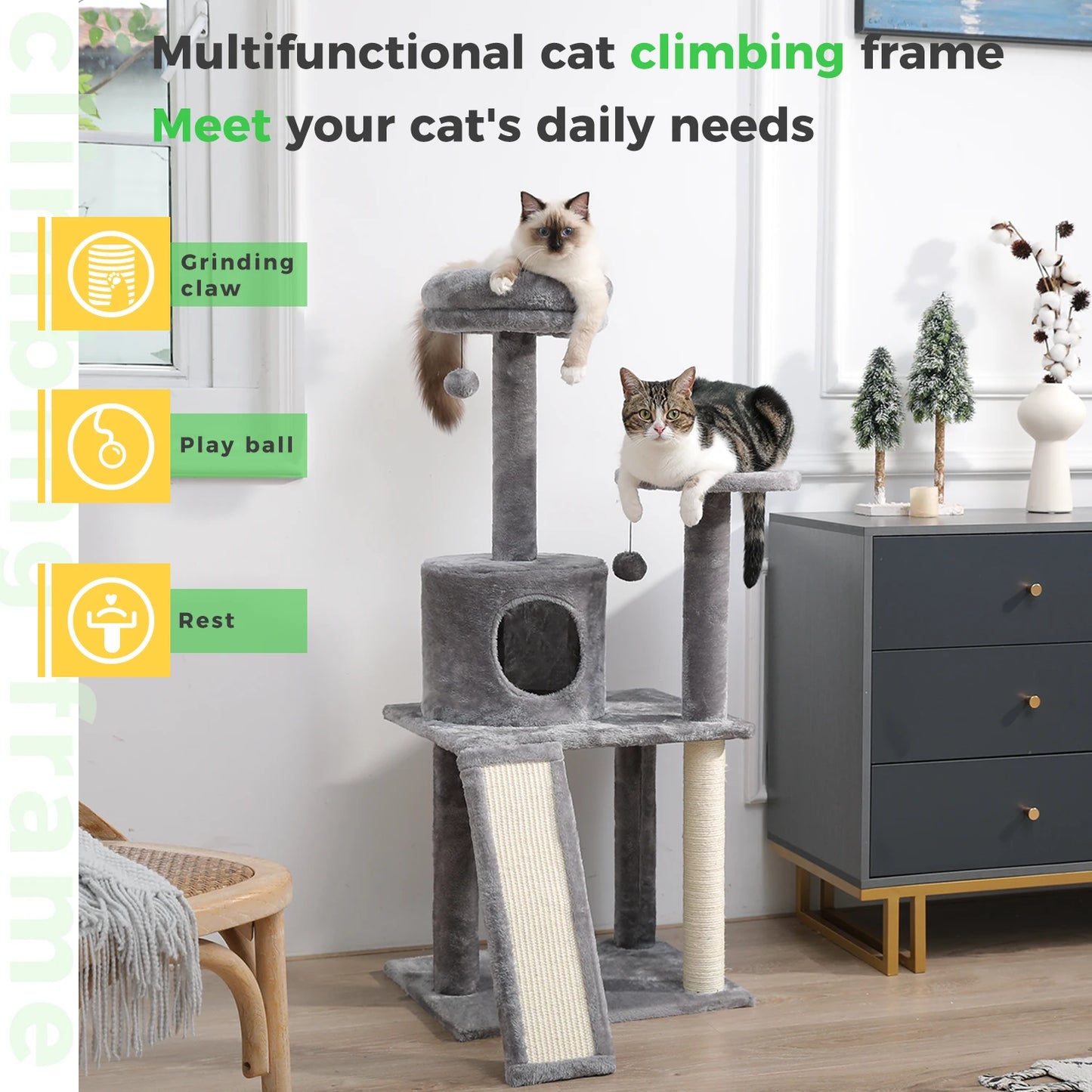Pet Cat Tree House Condo