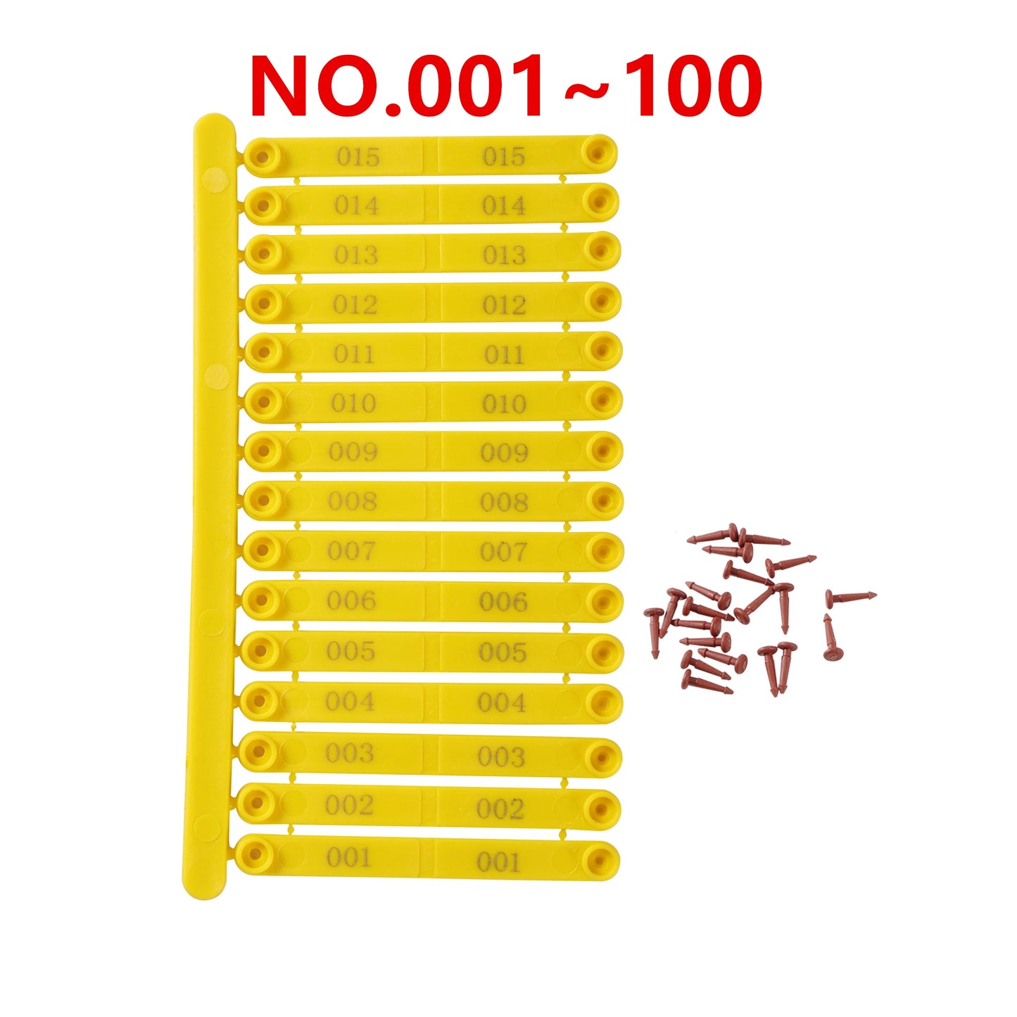 100Pcs/lot Chicken Wings Identification Ring
