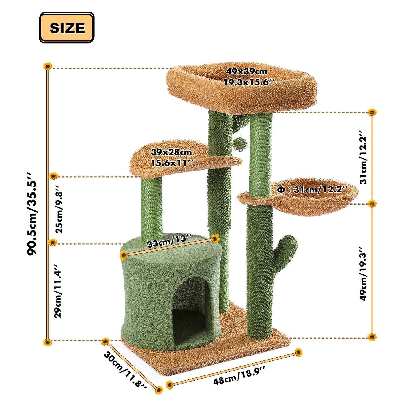 Cat Tree Cactus Cat Tower