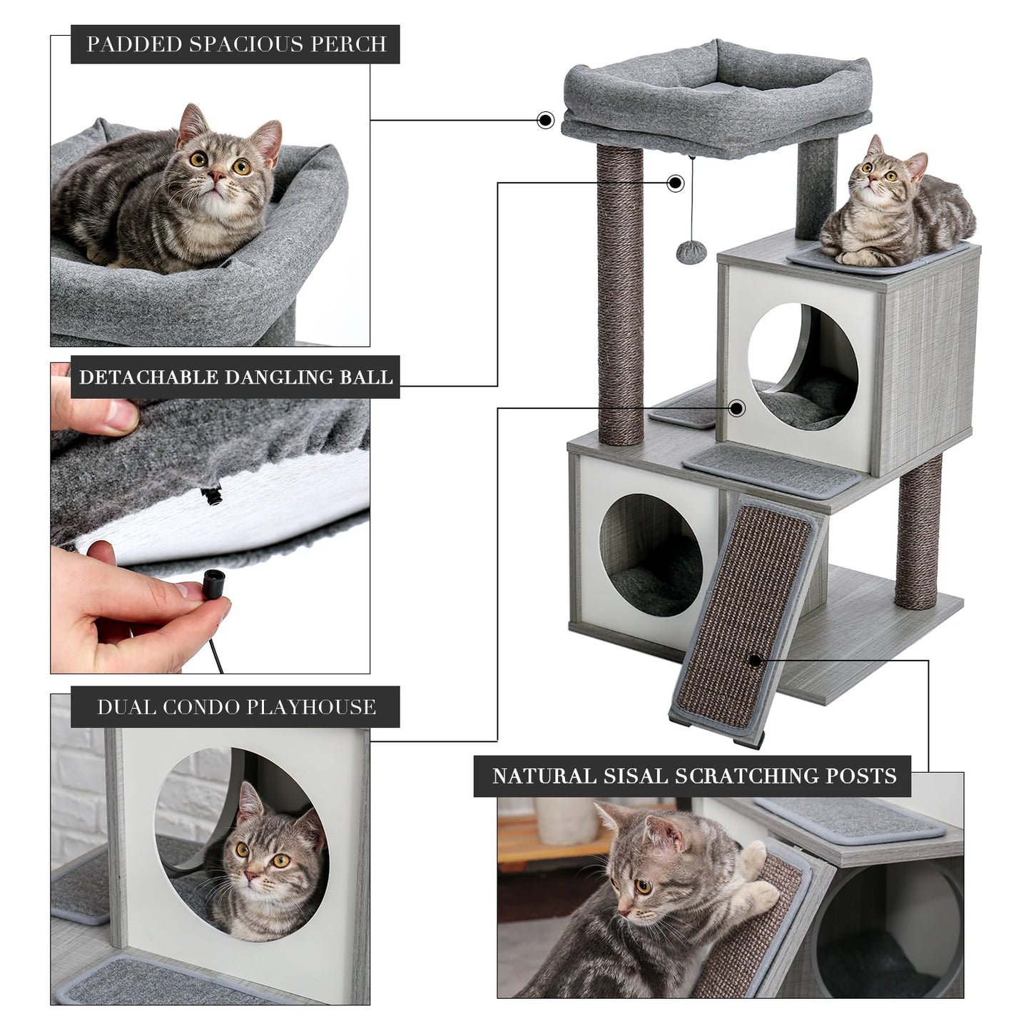 Cat Tree House Condo Playground