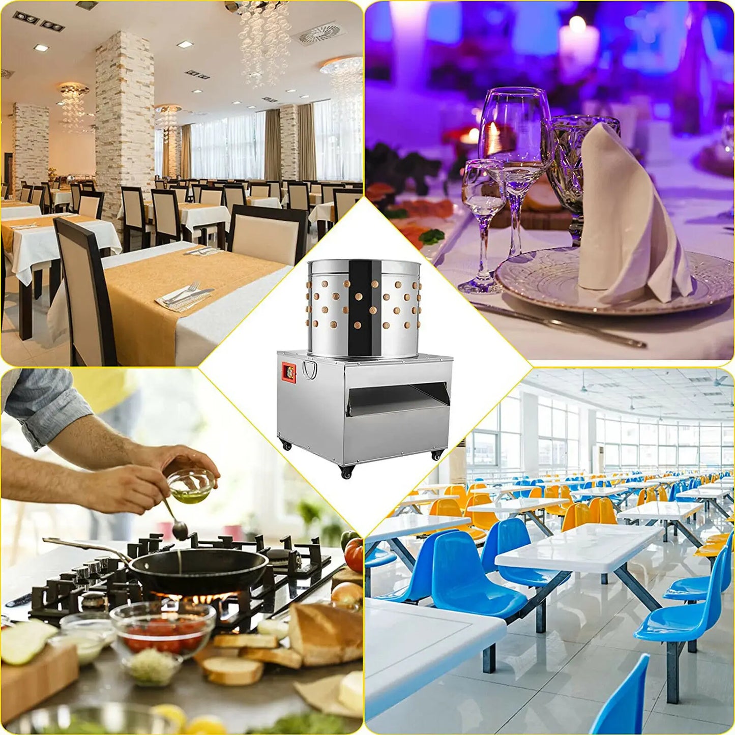 SucceBuy 1500W Electric Chicken Plucker