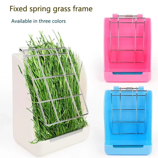 Rabbit Feeder Holder Hay Feeding Dispenser