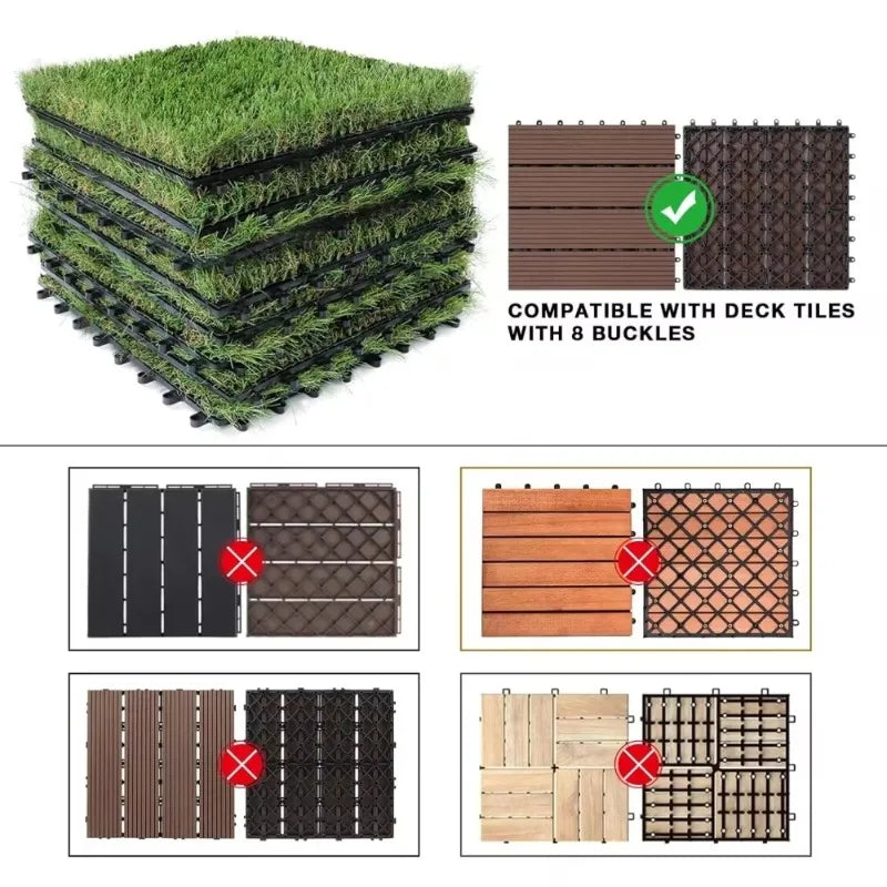 Outdoor Artificial Grass Turf Squares