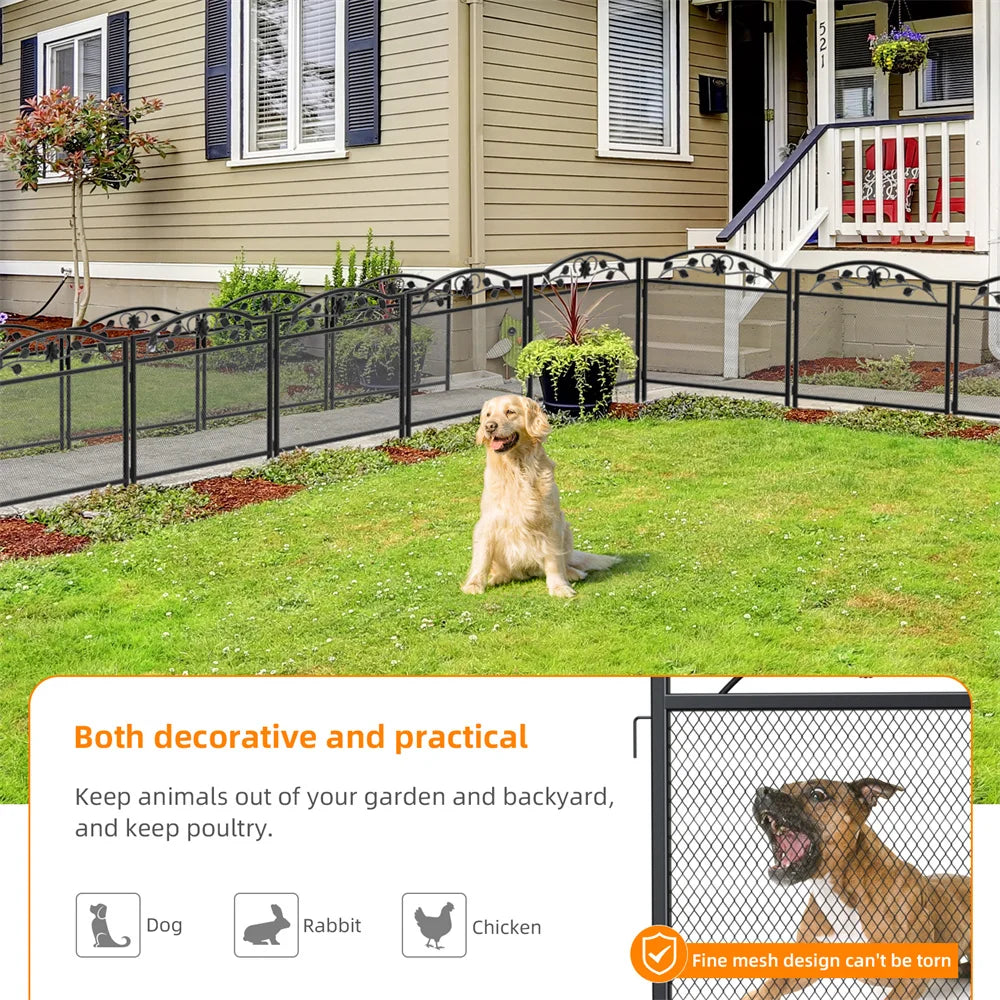 Set of 5 Dog Fence Panels