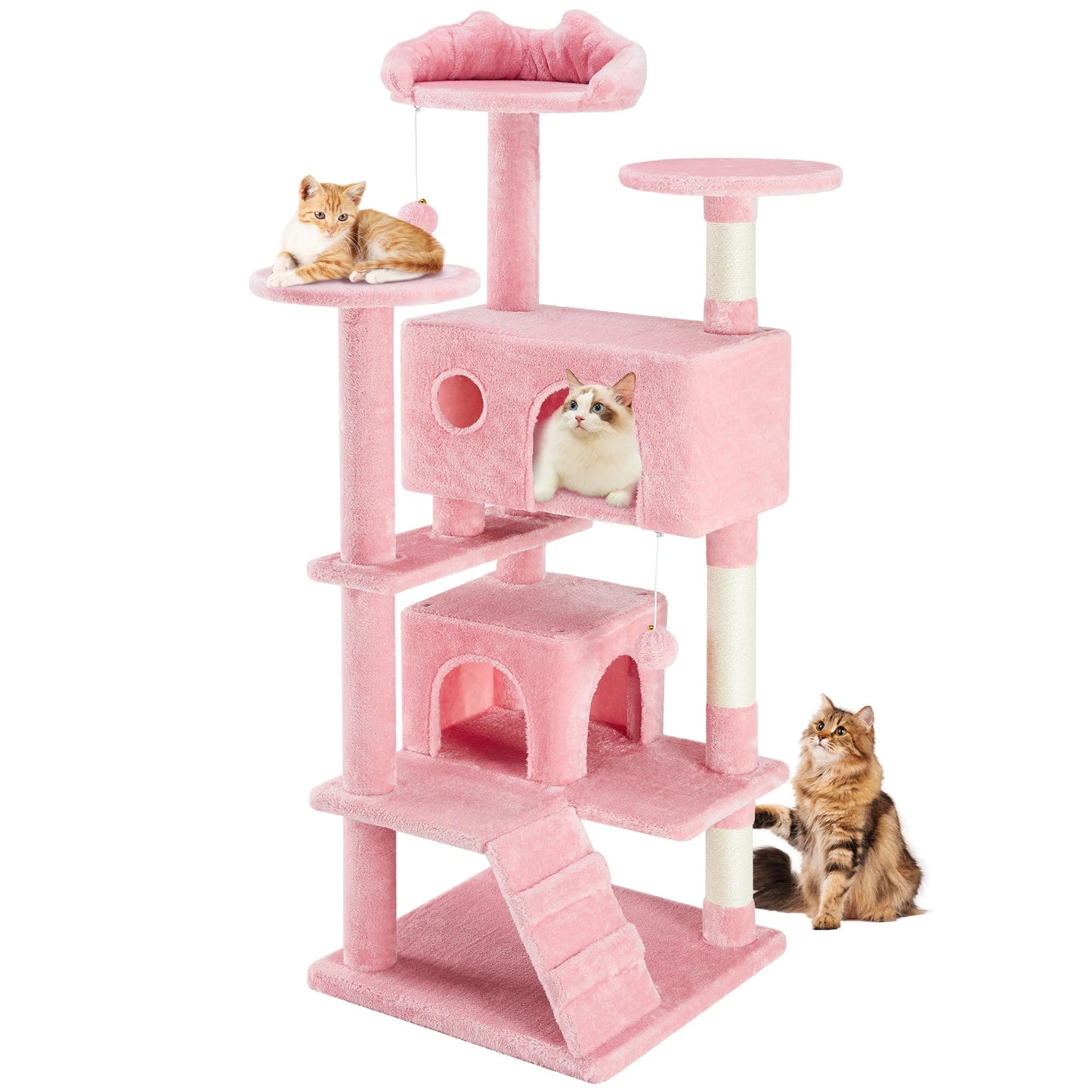 JHK 54in Tall Multi-Level Cat Tree Tower