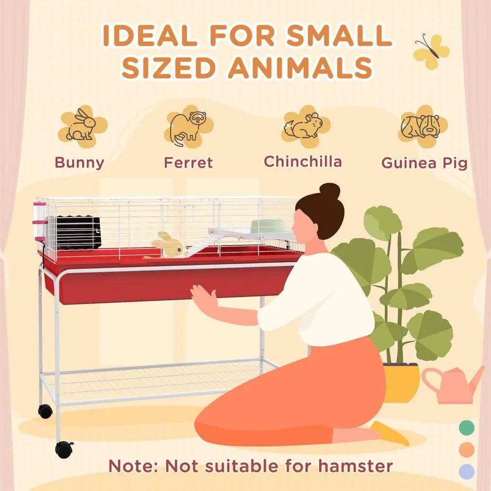 Two-Story Small Animal Cage