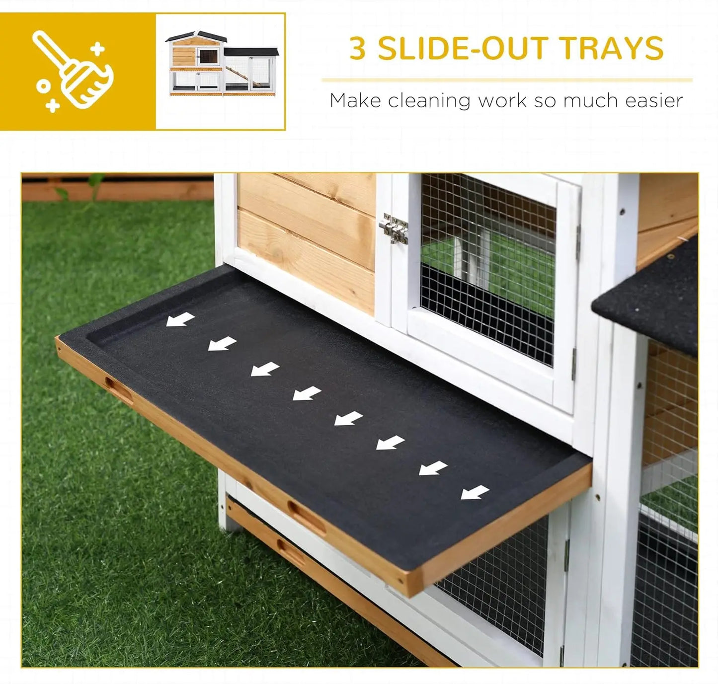 62" Rabbit Hutch