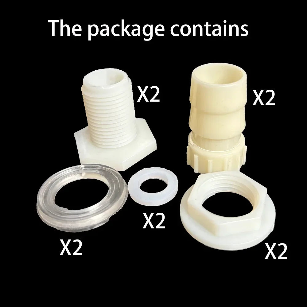 2Pcs Water Tank Hose Connector