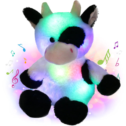 Glowing Dairy Cattle Plush Toy