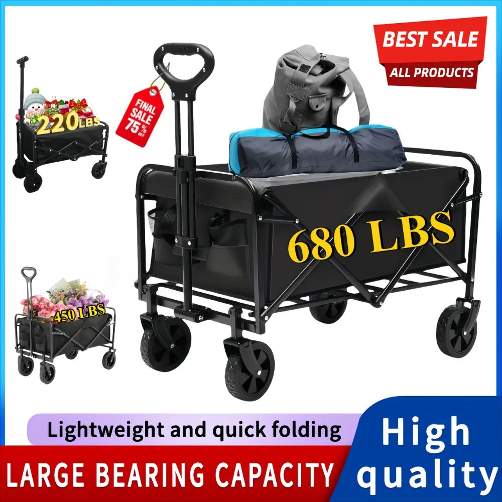 Capacity Heavy-Duty All-Terrain Folding Cart
