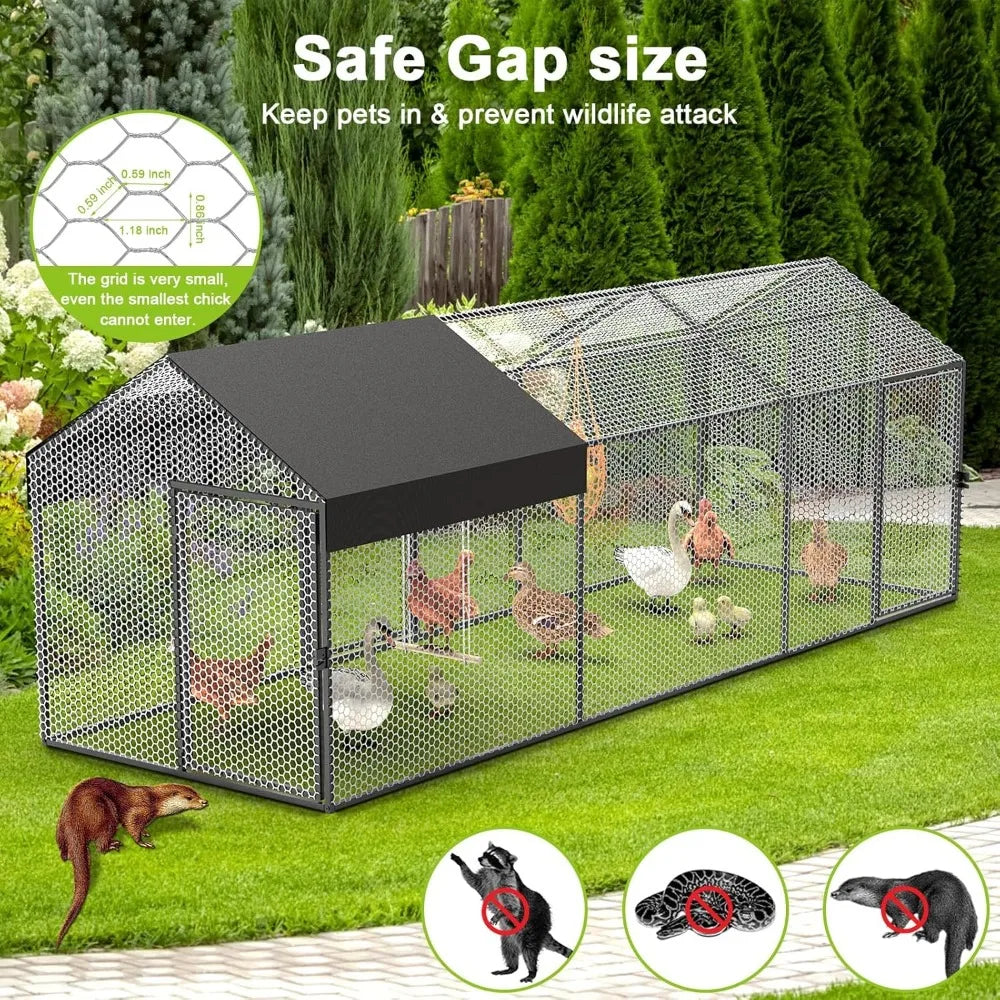 Large Metal Chicken Coop