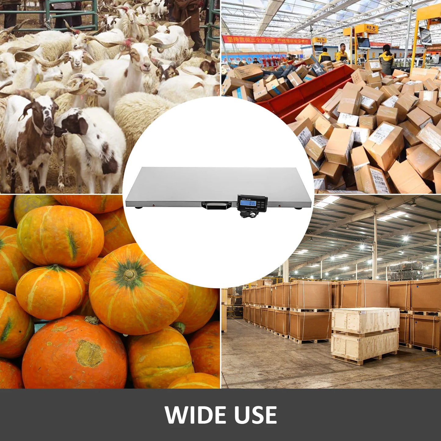 SucceBuy 440/880/1100Lbs Digital Livestock Scale