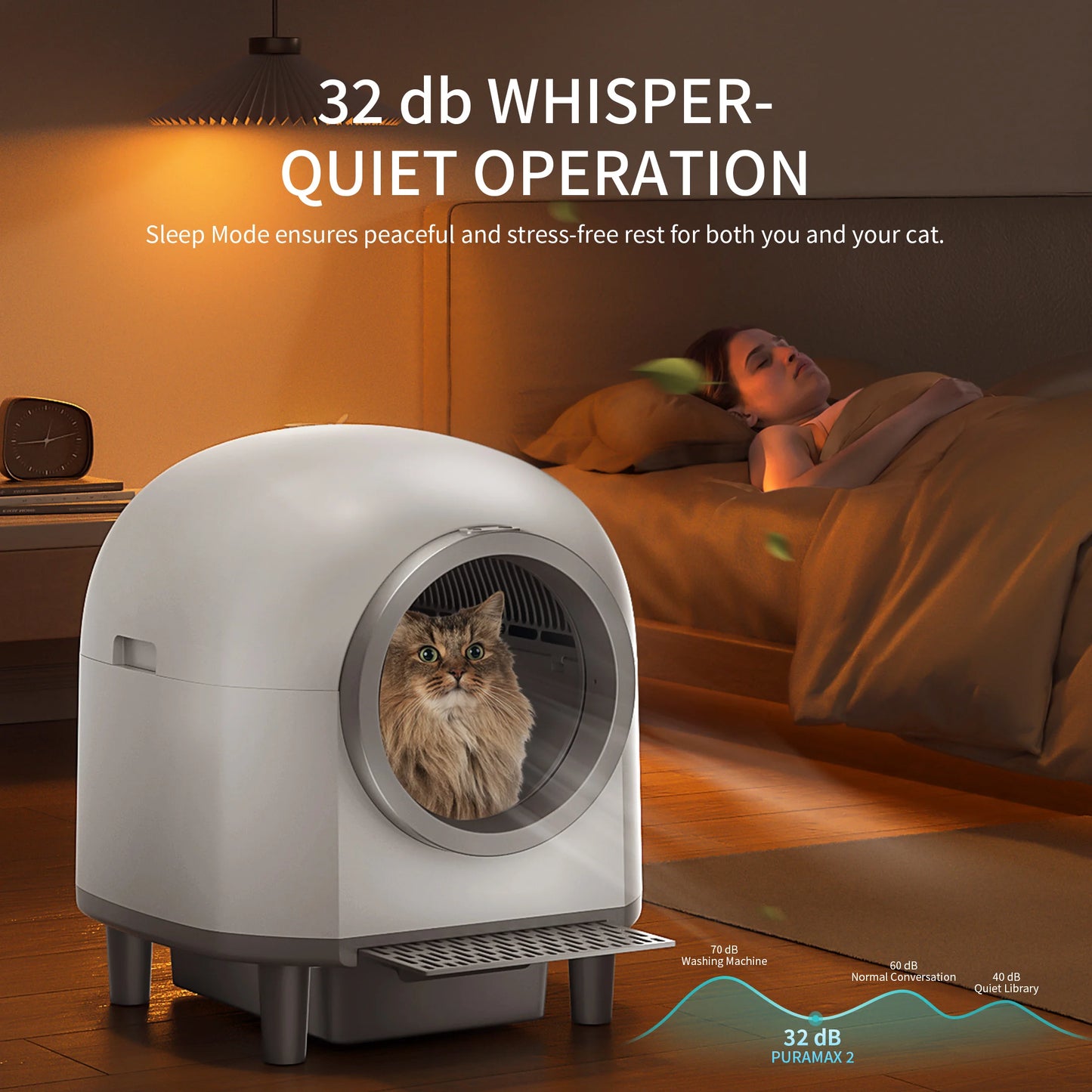OMCPET Automatic Smart Cat Litter Box