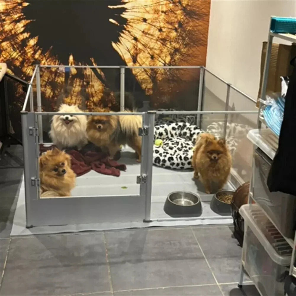 1Pc Large Acrylic Dog Playpen Cage