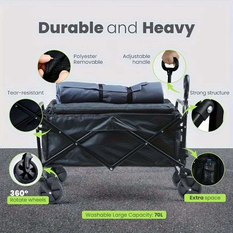 Capacity Heavy-Duty All-Terrain Folding Cart