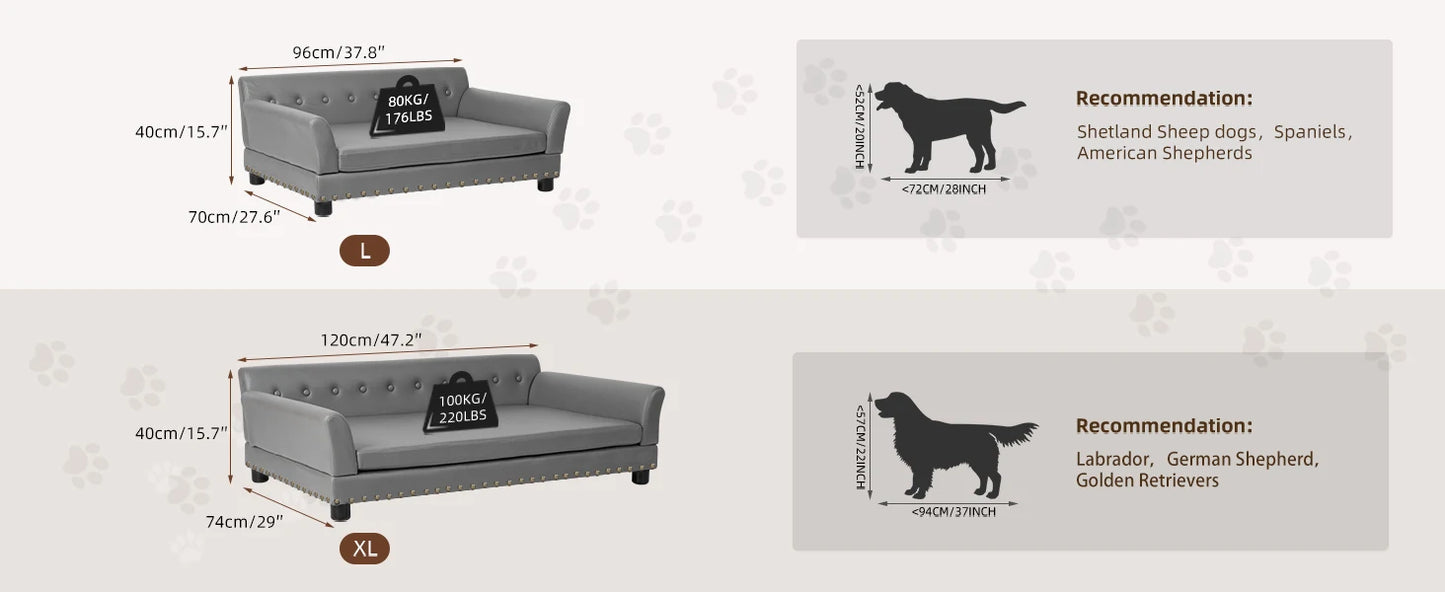 Rectangle Pet Bed for Medium and Large Dogs