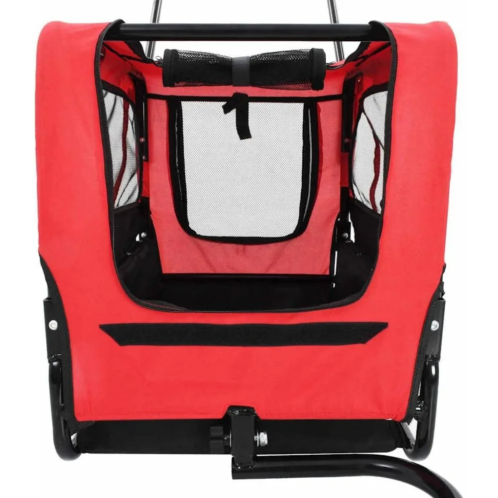 2-in-1 Pet Bike Trailer and Jogging Stroller