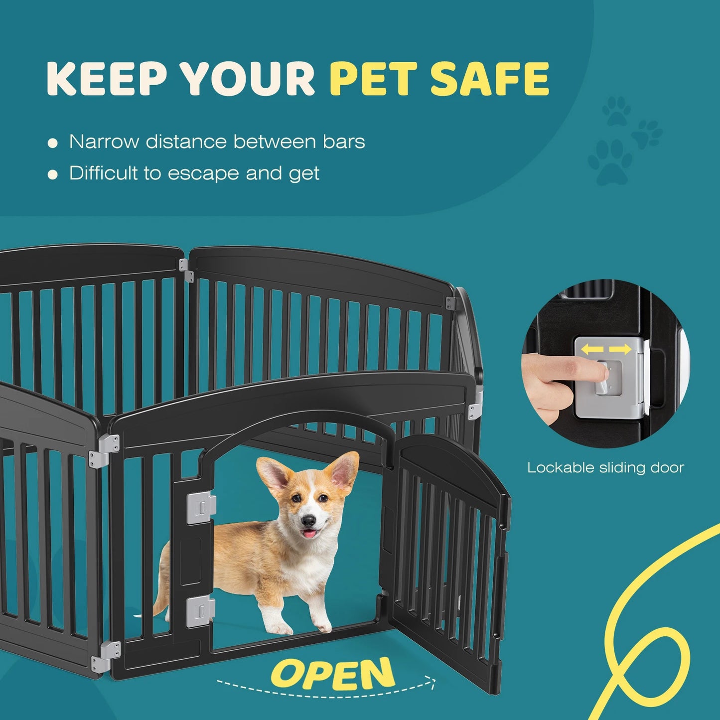 JHK Plastic Dog Playpen