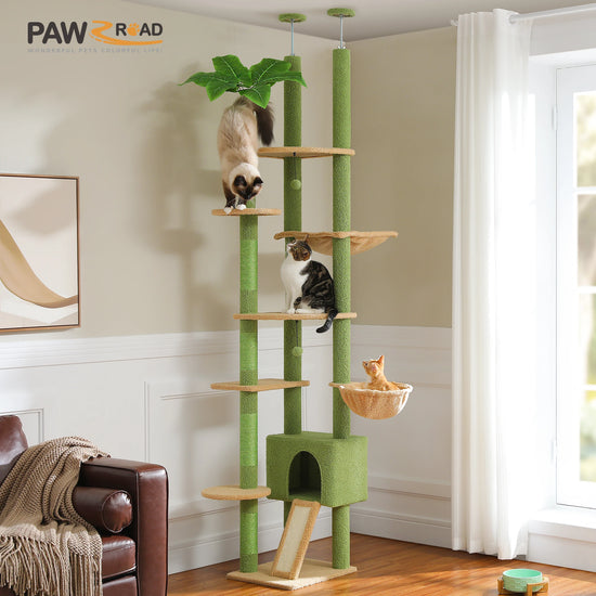 Cactus Cat Tree Floor to Ceiling Cat Tower