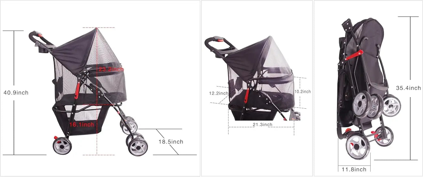 Full-Window pet Stroller