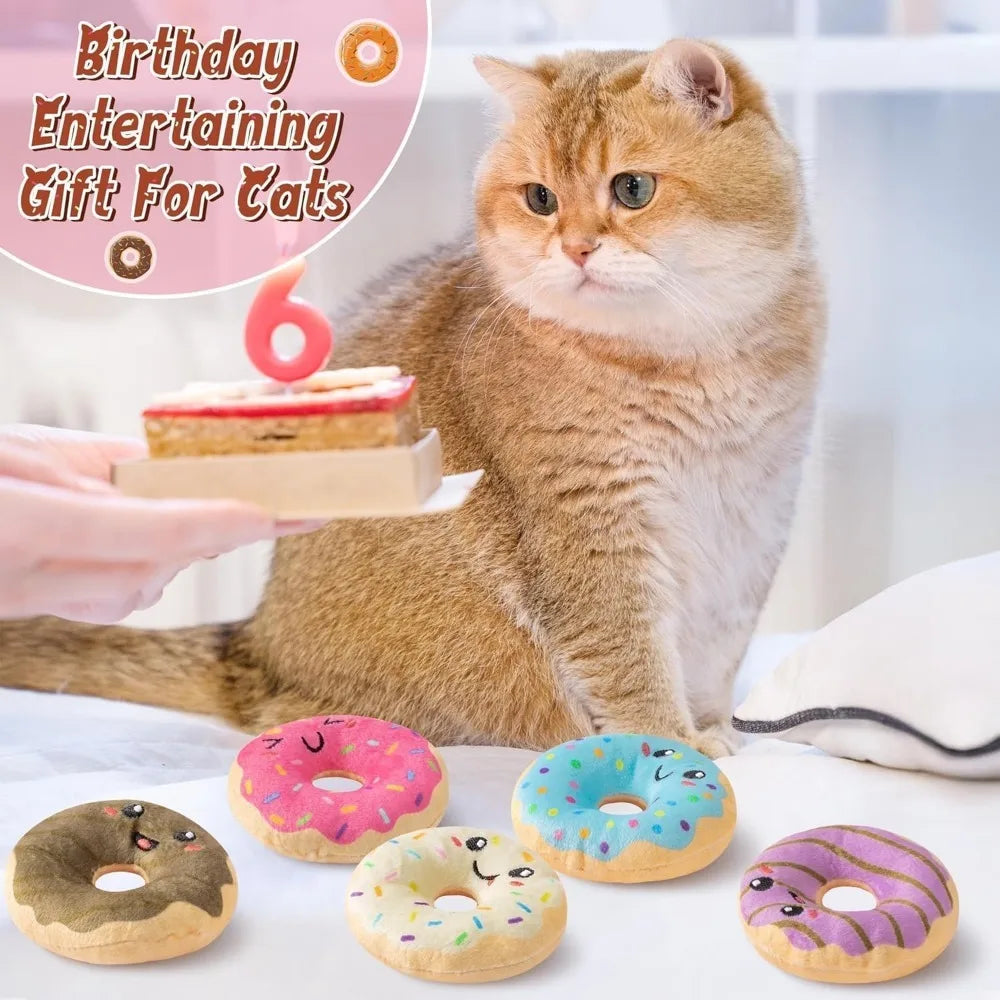 Summer Donut Catnip Toys