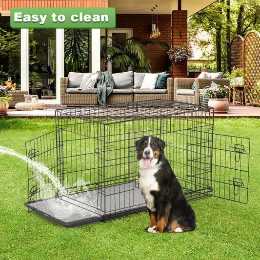BestPet 48 inch Foldable Metal Dog Crate