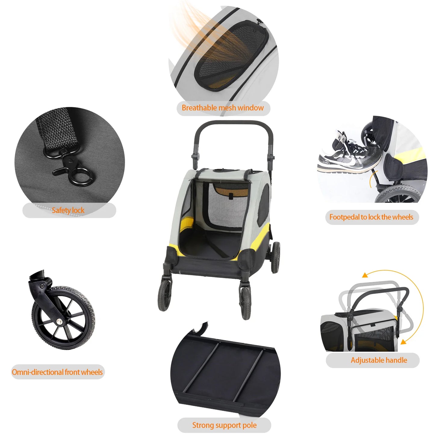 Premium Dog Stroller Pram